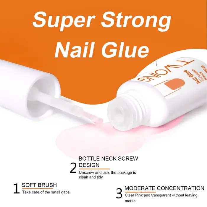 Colle à ongles Super forte pour presser sur les faux ongles