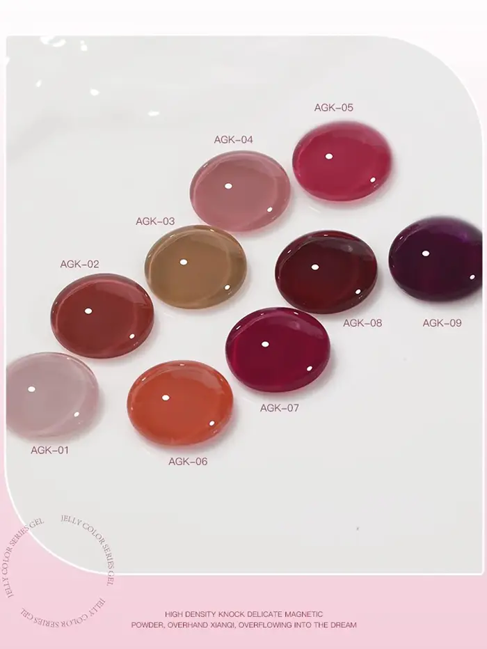 1-9pcs 15ml Vernis à ongles gel rose pour ongles secs en automne et en hiver, durcissement UV LED, cadeau de vacances pour femmes, fournitures de soins des ongles,
