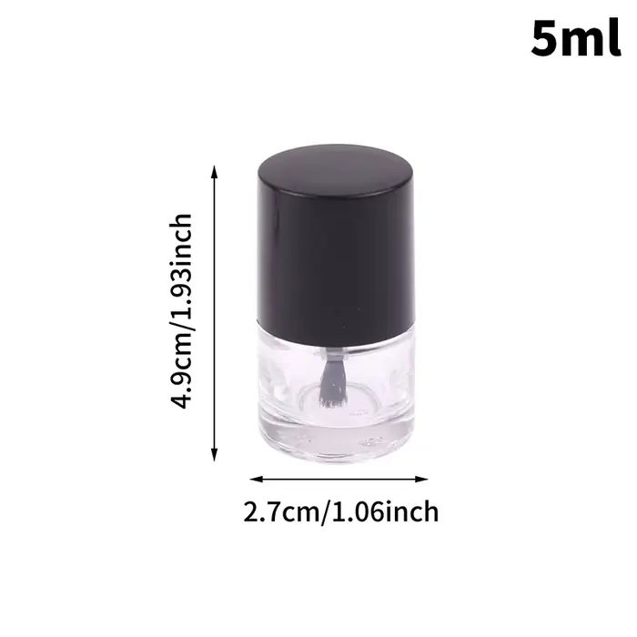 Bouteilles de vernis à ongles vides de 5/10/15 ML, contenants cosmétiques, bouteilles en verre pour 