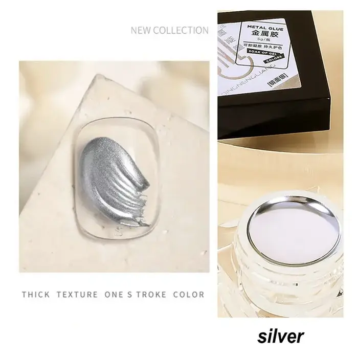 Nouveau dessin métallique peinture Gel vernis Nail Art tremper Gel
