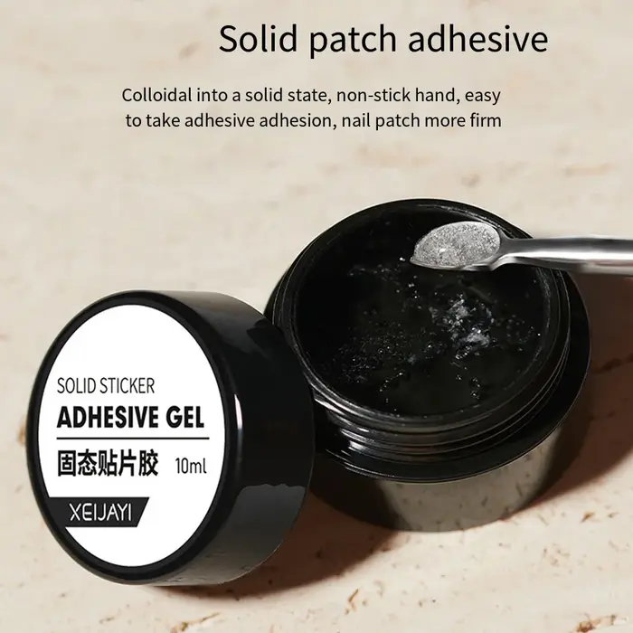 Colle à ongles solide, gel pour faux ongles à presser, gel à ongles résistant pour extension de manu