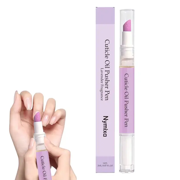 Stylo multifonctionnel pour l'élimination des cuticules, huile pour le soin des cuticules à la lavan