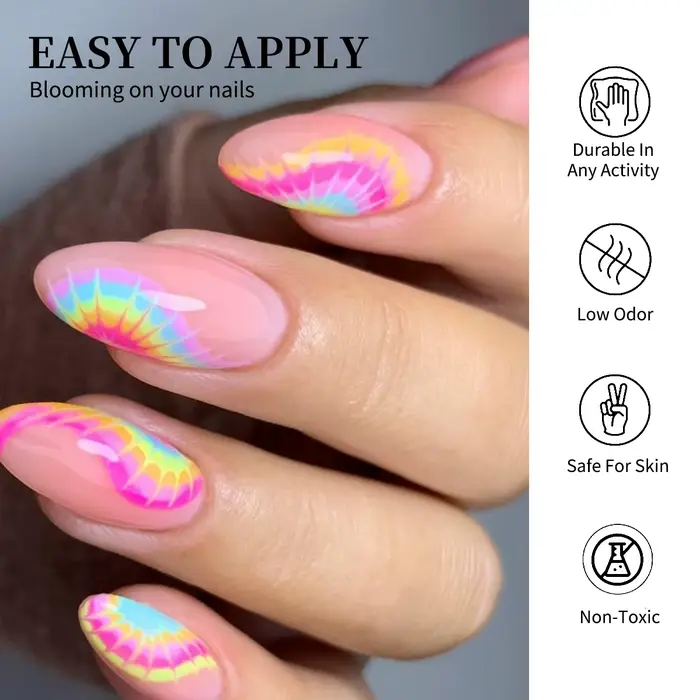 Ce gel pour ongles de 15 ml est un gel fonctionnel à effet blooming qui rehausse l'art et la beauté du nail art. C'est