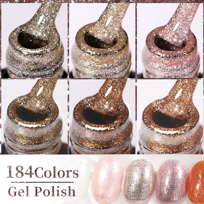 LILYCUTE 7ML rose paillettes vernis à ongles Gel nu naturel longue durée manucure tremper UV LED Nail Art Base couche