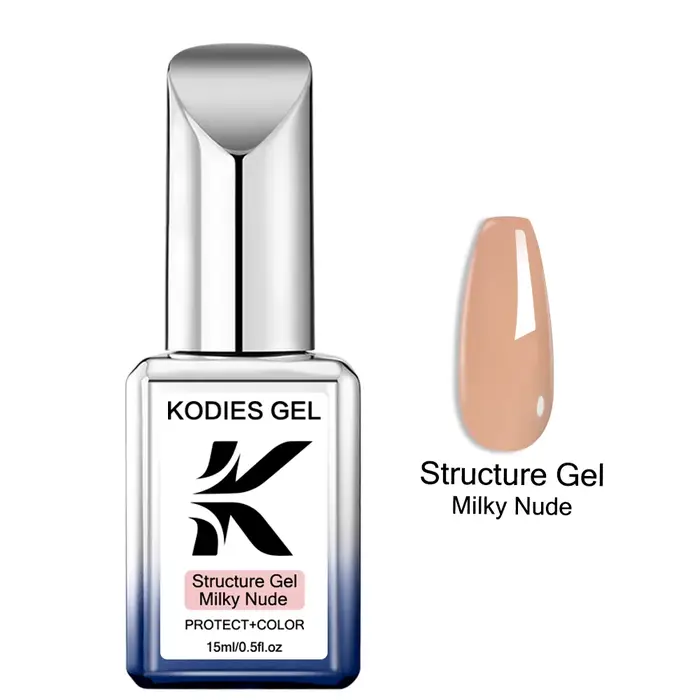 KODIES GEL vernis à ongles Gel nu laiteux couleur caoutchouc couche de Base 15ML
