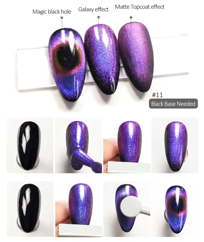 Venalisa 9D oeil de chat vernis à ongles effet Super étincelle galaxie étoilé manucure