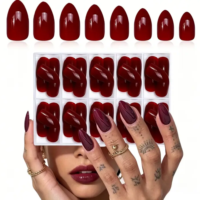 120 faux ongles courts à presser par boîte
