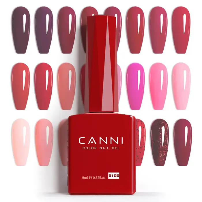 CANNI 9ml noir blanc HEMA TPO gratuit Gel vernis couleur haute qualité longue durée tremper néon UV lampe à LED durcissement Art Gel pour ongles