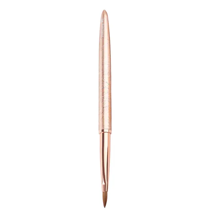 Brosse à ongles en Gel UV, poignée en strass, pinceaux de conception professionnels pour Nail Art, o