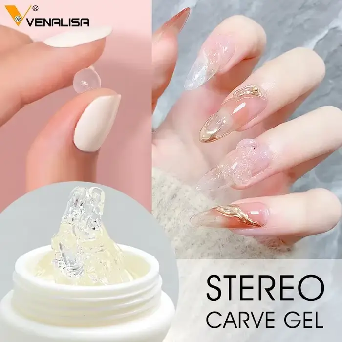 VENALISA japonais 5D modélisation stéréoscopique Sculpture Gel UV LED 15g peinture à ongles 3D