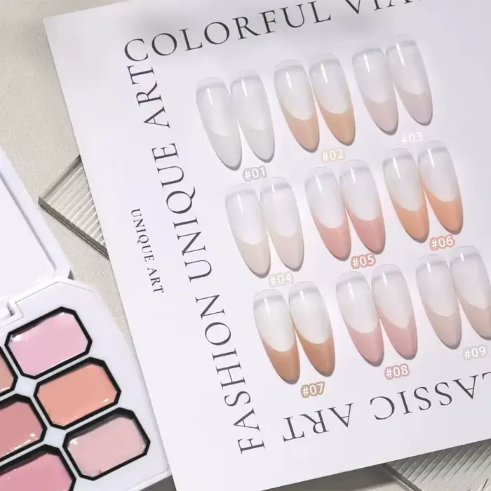 Vernis Gel Solide Dégradé Rose 9 Couleurs