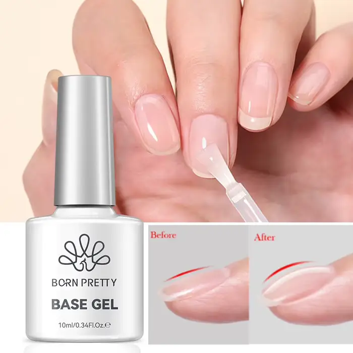 BORN PRETTY 10ml Gel Polish Multifonctionnel Base Gel Super Top Coat Soak Off UV LED Vernis à Ongles Semi-Permanent