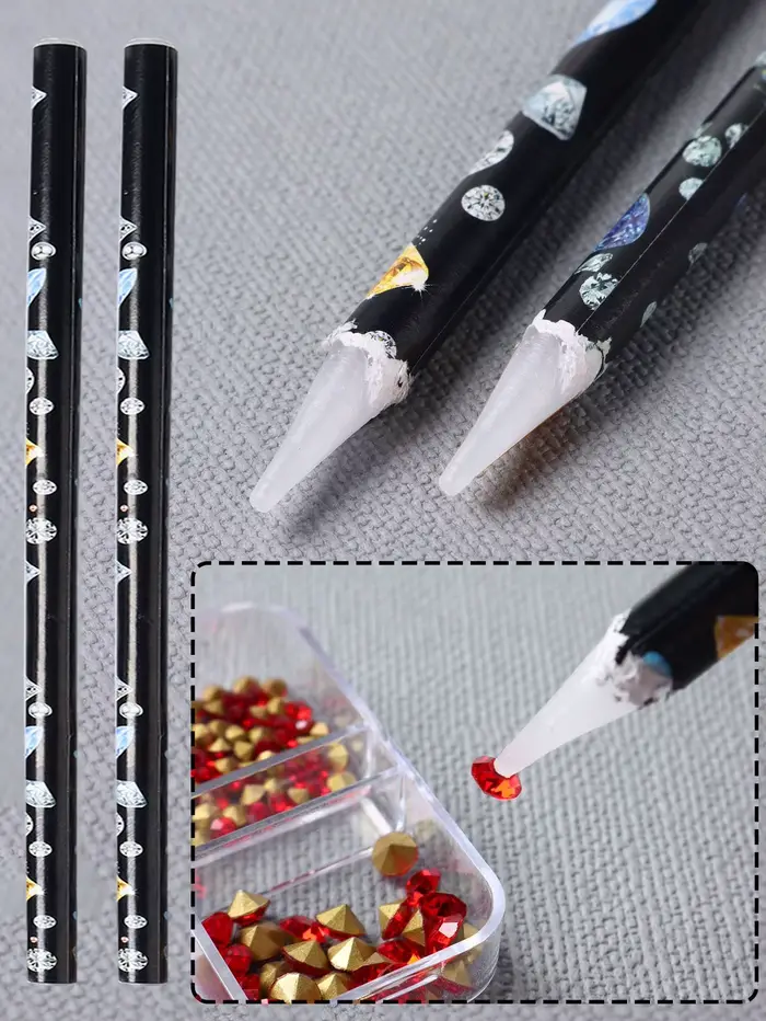 Crayon de cueillette de diamants pour Nail Art, petits bijoux en diamant, stylo de réglage spécial à