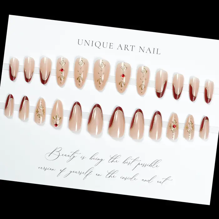 Faux ongles 3D pour femmes et filles