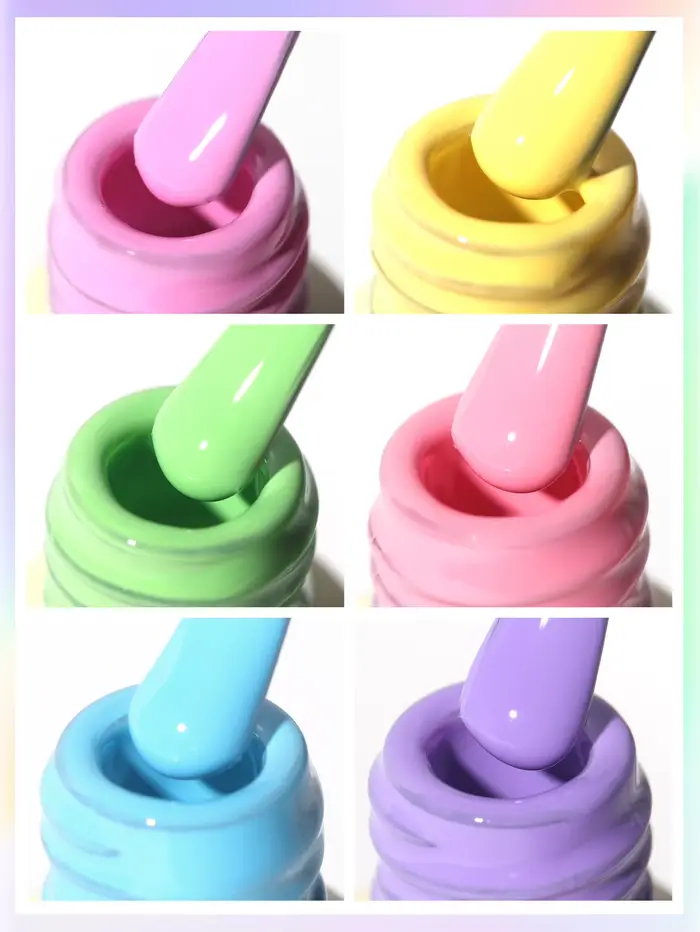 1/6 pièces printemps et été manucure populaire chérie bonbons série 6 couleurs en option vernis à ongles Gel Salon