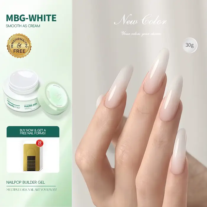 Nailpop 30g constructeur Gel Extension laiteuse UV LED ongles acryliques durcis longue durée Gel de