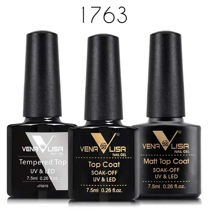 Venalisa Kit de vernis à ongles Gel fonctionnel sans acide couche de Base d'apprêt tremper UV LED longue tenue sans