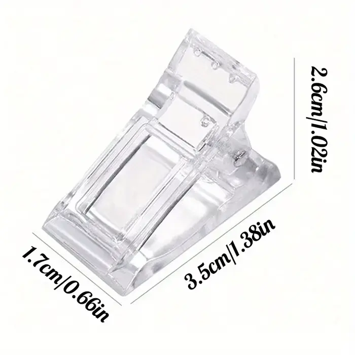 Pinces à ongles en Gel Transparent, 5/10 pièces, pointes de construction rapide, Extension de vernis