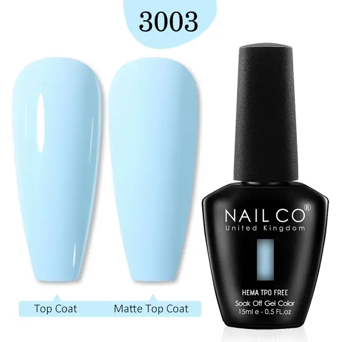  NAILCO bleu vert couleur série Gel vernis à ongles 15ml Hema Tpo gratuit vernis Semi Permanent tre