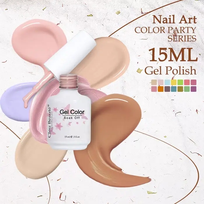 Clou Beaute Gel vernis à ongles néon marron bleu Royal rouge vert Pastal nu