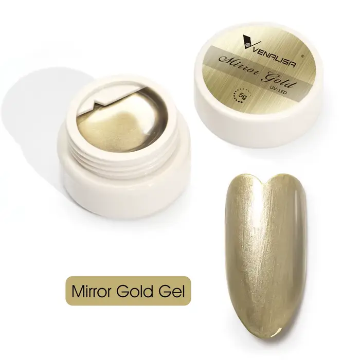 Venalisa 5ml UV métallique argent Gel miroir or haute qualité Nail Art peinture Gel CANNI usine cous