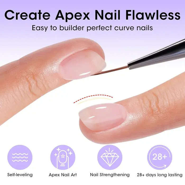 GELLEN Builder Gel pour ongles 18ml Extension claire Gel dur tremper longue durée UV durci