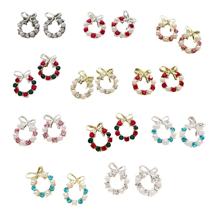 Couronne de noël de luxe pour Nail Art