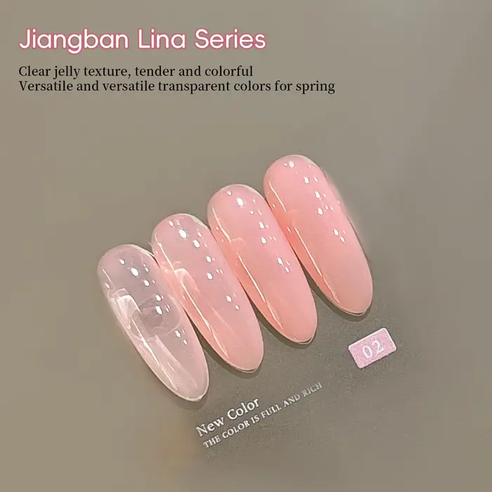 KANIU Gel Poudre Transparent Nude Rose 8 Couleurs pour Manucure Quotidienne Effet Naturel Sans Maquillage