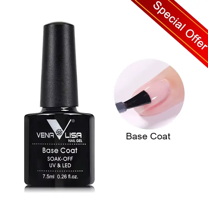 # 61508 Venalisa Gel ongles 7.5 ml couche de finition couche de Base pour vernis Gel UV meilleur sur