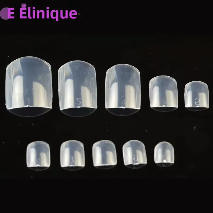 500 pièces ongles artificiels pointes français acrylique couverture complète professionnel Nail Art décor manucure
