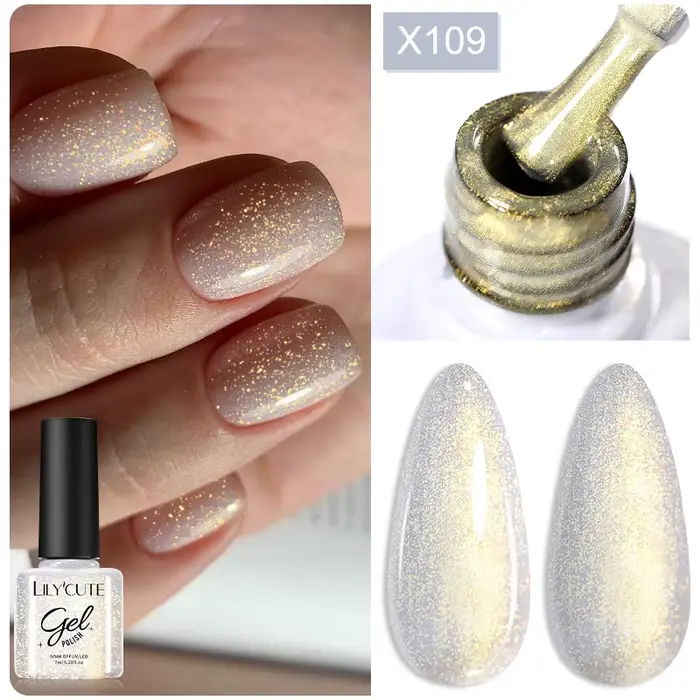 LILYCUTE 8ml rose fleur séchée Gel vernis à ongles fleur naturelle fée Nail Art Gel tremper UV LED p