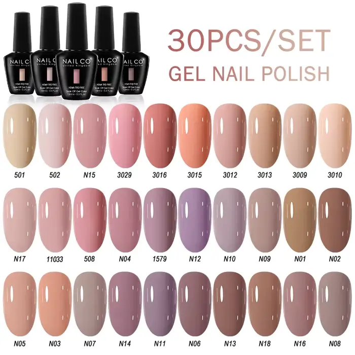 NAILCO 15ml 30pcs/Set Vernis à ongles gel UV semi-permanent Esmalte