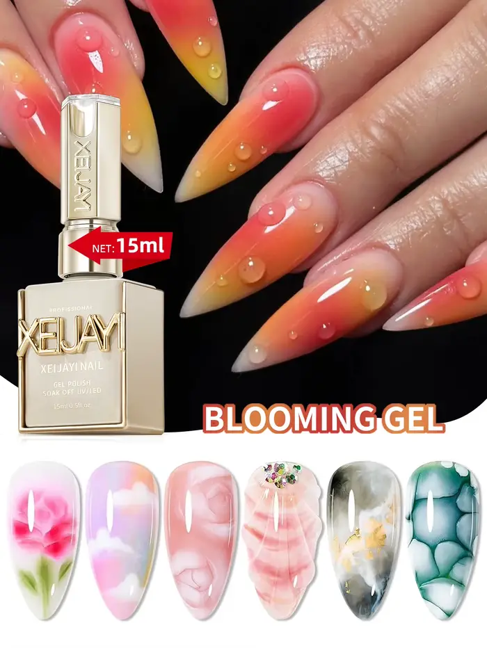 XEIJAYI 1 pièce 15ml Gel fleuri pour ongles