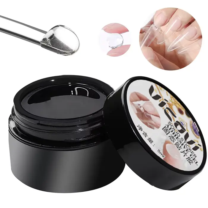 Colle Gel solide pour ongles, 5ML, pour pointes d'ongles en Gel, faux pointes en acrylique transpare