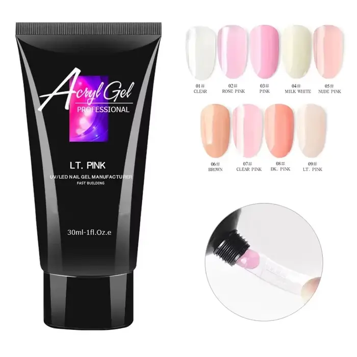 Gel d'extension d'ongles en Poly acrylique