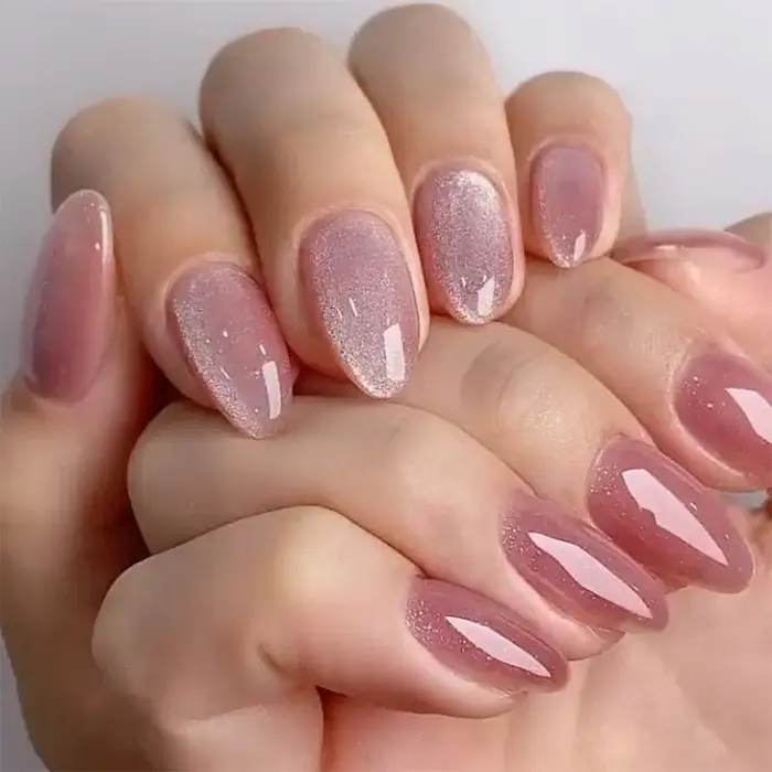 Faux ongles œil de chat en cristal