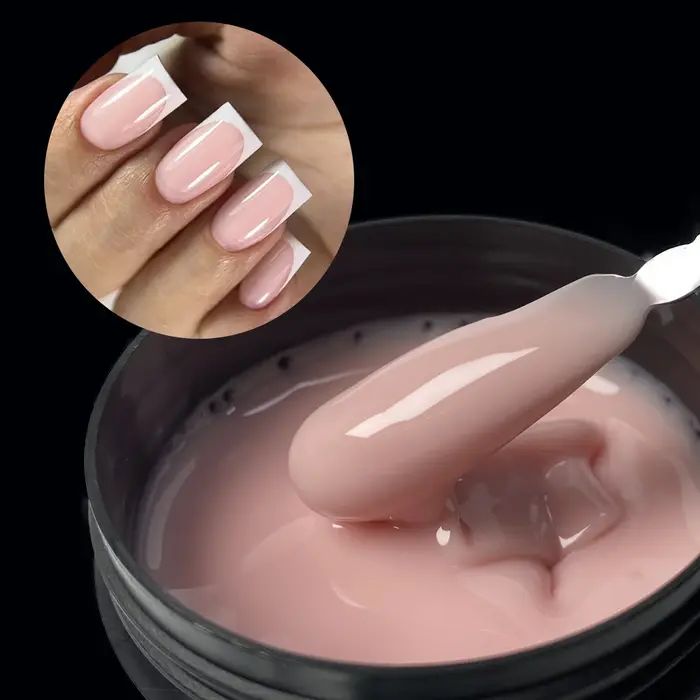 Jillnails 50G Builder Nail Gel Noël Rouge Bourgogne Auto Nivelant Moyen UV Led Gel 50ml