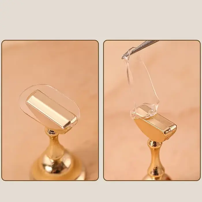 300 pièces de bandes adhésives double face pour supports d'ongles, transparentes, sans trace, pour m