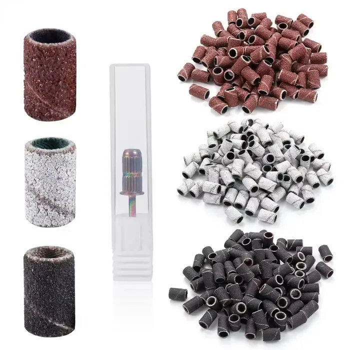100/50pcs bandes de ponçage zèbre Machine forets à ongles polissage 80 # 150 # 240 # Outils de rem