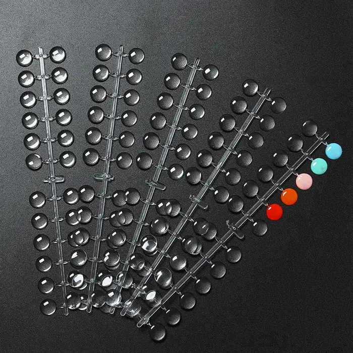 TP 120 pièces Table d'affichage de vernis à ongles avec autocollants carte de couleur à pois panneau