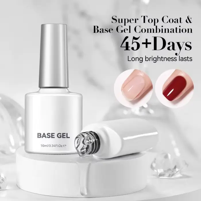 Nouveau 2026 10ml Top Coat Goutte d'Eau Transparent pour Ongles