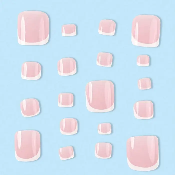 Faux orteils français pour femmes et filles