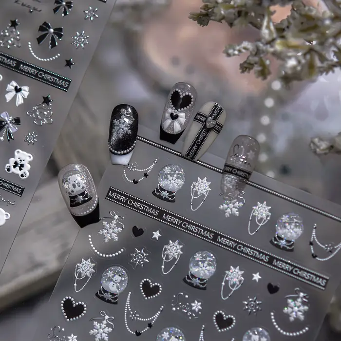 Autocollant pour ongles de noël