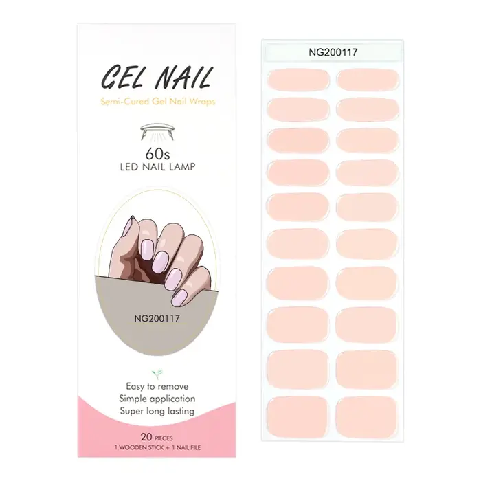 Patch pour ongles en Gel Semi-durci pour manucure française