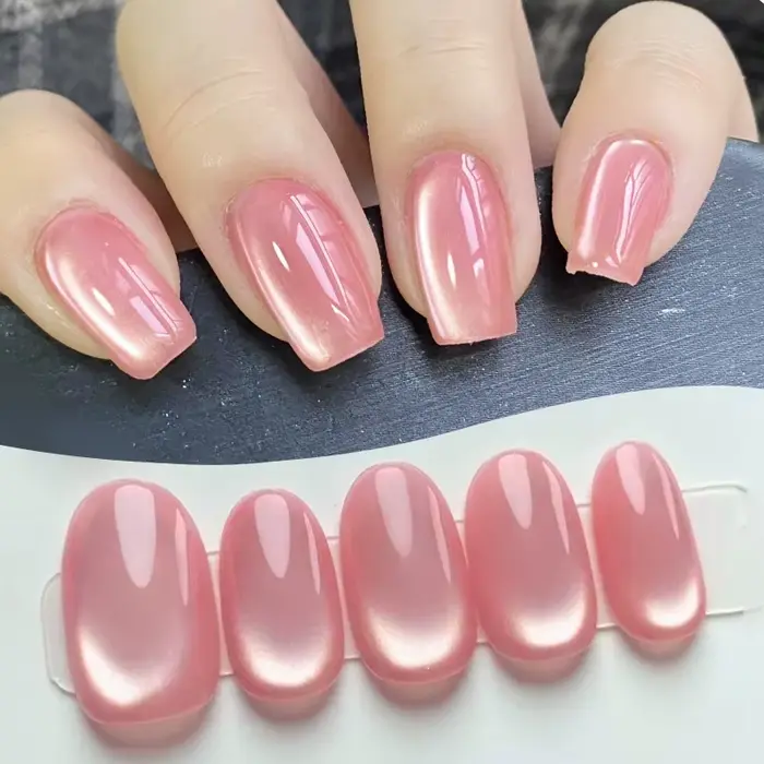 BORN PRETTY 10ml perle de verre rose chat Gel magnétique vernis à ongles printemps clair de lune gel