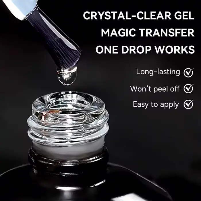 Vernis à ongles semi-permanent en gel pour transfert de motifs