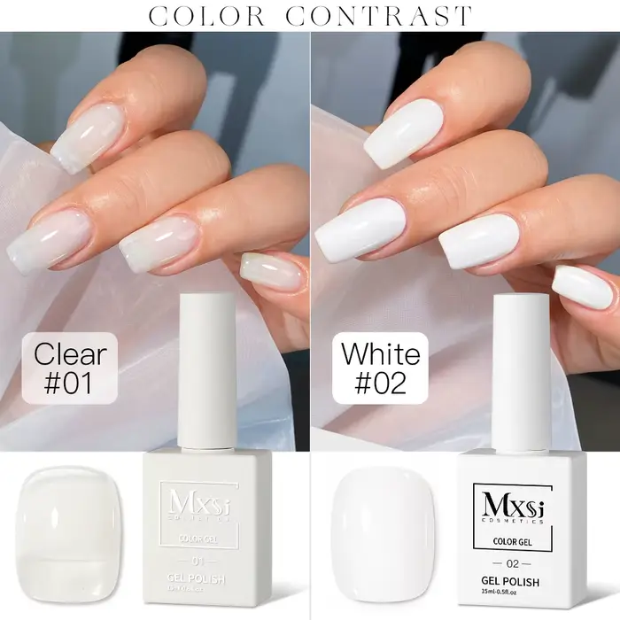 Mxsi 15ml Gel vernis à ongles néon marron bleu Royal rouge vert Pastal nu Nail Art vernis Gel laque