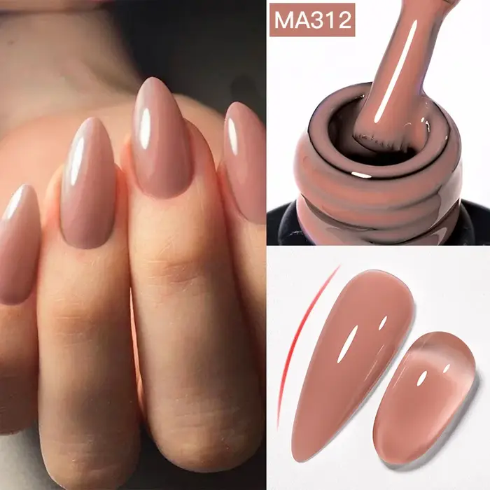 Vernis à ongles Gel Base en caoutchouc nu 2 en 1