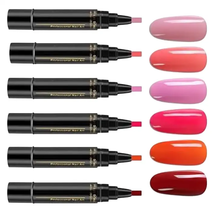 Stylo de vernis à ongles gel néon d'été