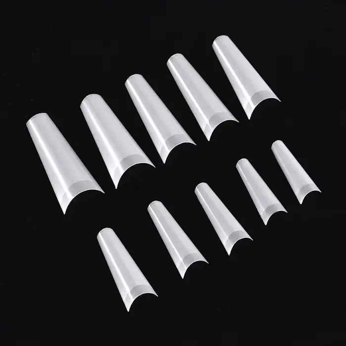 500 faux ongles Art conseils français naturel cercueil Transparent faux ongles conseils pour acryliq